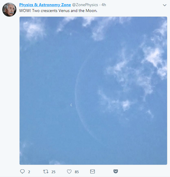 Venus and the&nbsp;Moon?